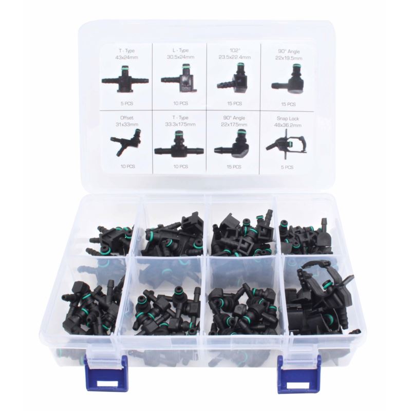 Surtido de conectores línea retorno diesel 85pcs - 85 piezas