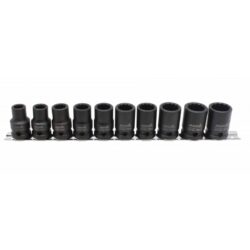 Juego 10 vasos 1-2 12 caras impacto 10-19mm para mecánica y mantenimiento