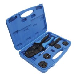 Set alicate crimpador, 5 mordazas - acero