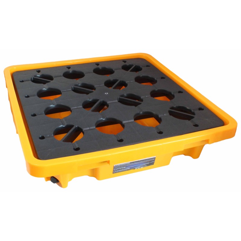 Bandeja de goteo con rejilla de 42 l - 680 x 680 x 150 mm · polipropileno