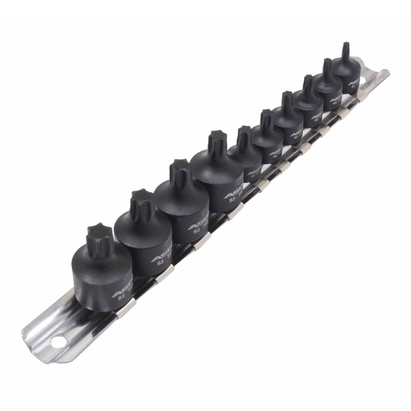 Vasos + punta Impacto Torx 1/4"-3/8", perfil bajo, 9pcs - Acero · 9 piezas - Imagen 2