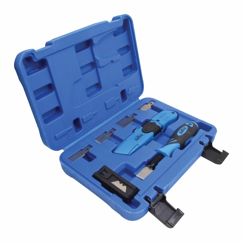 Kit formón, cuchillas y cutter metálico para uso profesional y doméstico