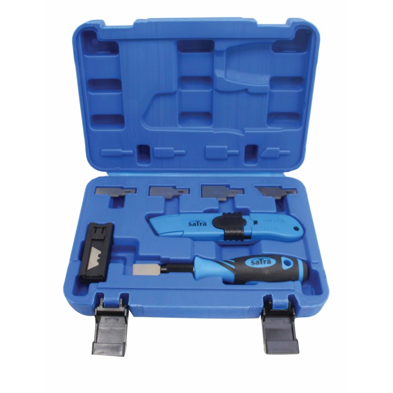 Kit formón, cuchillas y cutter metálico para uso profesional y doméstico - Imagen 2